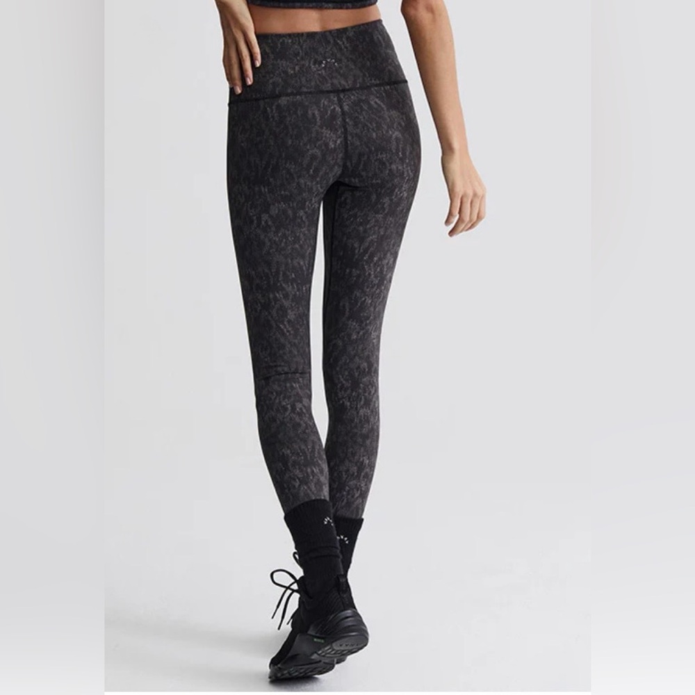 Varley Let's Go High Rise Legging 25 - Monochrome Cheetah - Womens size XS - Picture 2 of 8